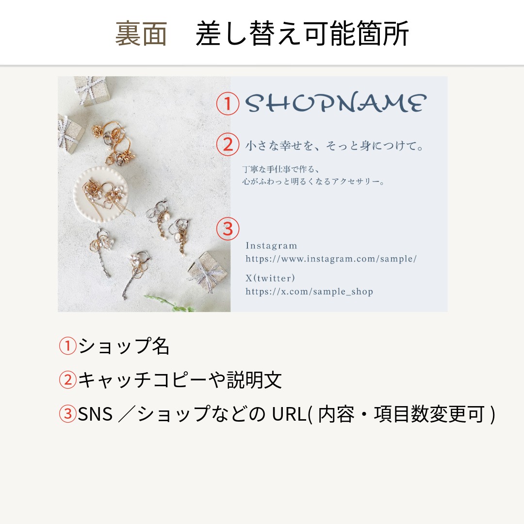 差し替え箇所の裏面プレビュー